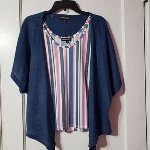 2 piece tank top with cardigan